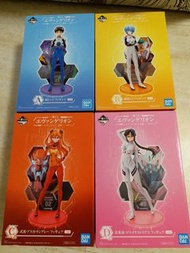 一套4隻全走 $900 一番賞 新世紀福音戰士  A賞碇真嗣 B賞綾波麗 C賞明日香 D賞真希波