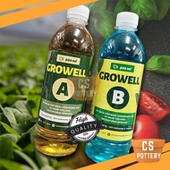 (500ml x2) Baja AB Baja Sayur Buah Cili / Growell AB Fertilizer For Vegetable Hidroponik