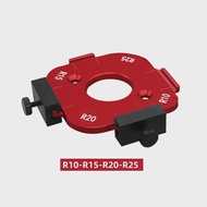 Nhôm Góc Tròn Bán Kính Bản Mẫu Bộ Gỗ Router Bàn Jig Có Thể Tháo Rời Kẹp Cắt Vòng Cung Viện Trợ R10-R