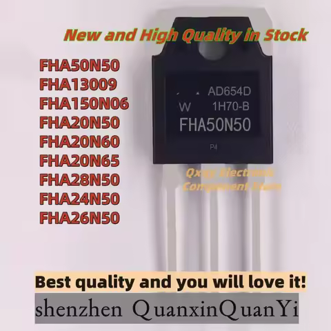 10pcs new FHA50N50 FHA13009 FHA150N06 FHA20N50 FHA20N60 FHA20N65 FHA28N50 FHA24N50 FHA26N50 High pow