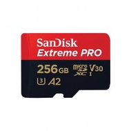 SanDisk - Extreme Pro MicroSDXC 256GB UHS-I 200MB/R 140MB/W 記憶卡 附SD讀卡器