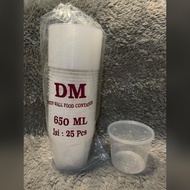 THINWALL 650ML 650 ROUNDML (HIGH) CONTENTS 25 HEAT RESISTANT ROUND PLASTIC BOWLS Food Container Food