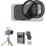 JJC 67mm ND Filter for iPhone, Magnetic Lens Filter Adapter with ND2-128 Variable ND Filter Compatib