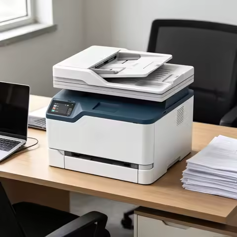 Wireless Color Laser All-in-One Printer Scanner Copier Fax 24ppm for Home Office