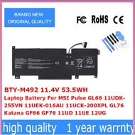 BTY-M492 Laptop Battery For MSI Pulse GL66 11UDK-255VN 11UEK-016AU 11UCK-200XPL GL76Katana GF66 GF76
