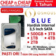 OSMOUS BLUE 500GB 1TB 2TB 3TB 4TB Internal Hard Drive - HDD Harddrive Hard Disk Drive
