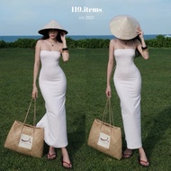 Slay 119.items figure-hugging halter neck long dress