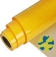 Guangyintong 3D Puff HTV Vinyl Roll, Yellow, 12x8 Feet, for Shirts, Waterproof, Matte Finish