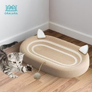[nvnrbso] Oval Cat Scratch Pad Cat Scratcher Cardboard Behavior Furniture Protector Cat Scratching B