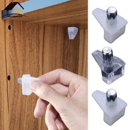 MKR White Plastic Shelf Support Stud Pin Peg Furniture Wardrobe Shelve Bracket Menampung Keping Perabot Almari