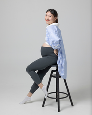 Lily Leggings - เลกกิ้งคนท้อง รุ่นขา 4 ส่วน ยืดเยอะ ผ้านิ่ม ใส่สบาย เลกกิ้งคนท้อง กางเกงคนท้อง  เลคก