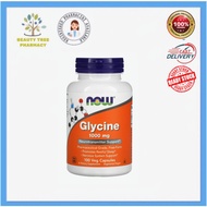 Now Foods Glycine 1000mg Neurotransmitter Support 100 Veg Capsules