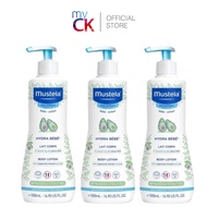(Bundle of 3) Mustela Hydrabebe Baby Lotion 300ml/500ml