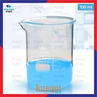 Multifunctional Chemical Lab Measuring Cup Borosilicate Glass One Two Cups GG-17