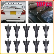 10Pcs Car Rear Roof Shark Fins Spoiler Wing Kit Universal Car Roof Spoiler Bumper Spoiler Shark Fin 