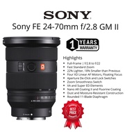 (SONY MALAYSIA SET)SONY 24-70mm F/2.8 GM II Sony E-Mount/Full Frame Format 24-70mm GM II Lens 24-70 