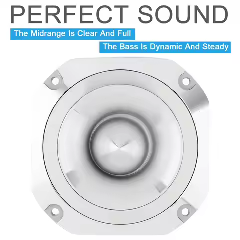 1 Piece 4 Inch 12V 600W 6OHM GT-S20 Car Aluminum Bullet Tweeter with Capacitor for Vehicle Auto Cars