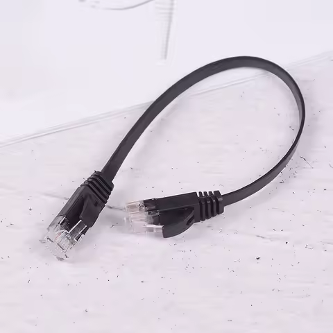 [New] Hot! 1PC Black cable rj45 ethernet 10 inch 25cm network cat patch cord internet cat6 wire