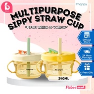 PHANPY Multipurpose Sippy Cup (240ml) – PPSU White/Yellow |