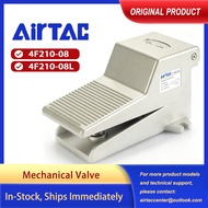 AirTAC 4F210-08 4F210-08L Pneumatic Foot Pedal Valve Foot Valve Mechanical Valve Air Control Valve