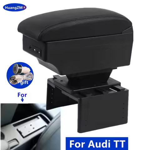 For Audi TT Coupe Car Armrest box For Audi TT Armrest box Center Storage boxInterior Retrofit Car Ac