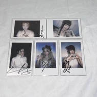 Gambar polaroid kad bertuah idola, gambar polaroid kad autograf Song Yuqi, Ye Shuhua.