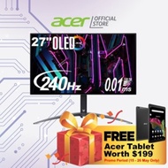 [FREE ACER ICONIA A10 TABLET 15 - 26 MAY]Predator X27U 27 WQHD OLED Gaming Monitor with 240Hz