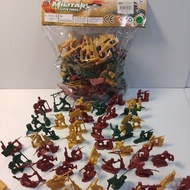 Military playset plastic toy soldier Army men Mainan patung askar figure action education toy combat