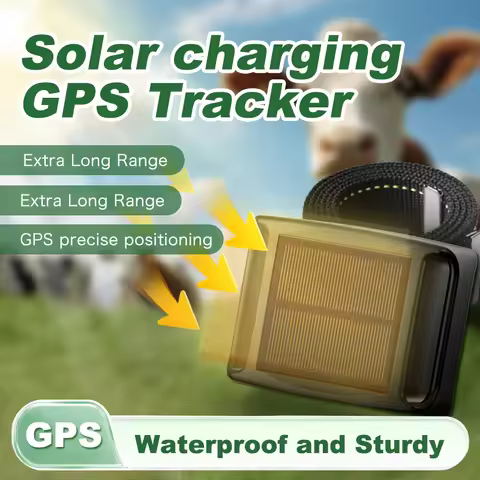 20000mAh Solar GPS Tracker 4G for Ranch Farm Hound Horse Cattle Animal Anti-Lost Location APP GPS Tr
