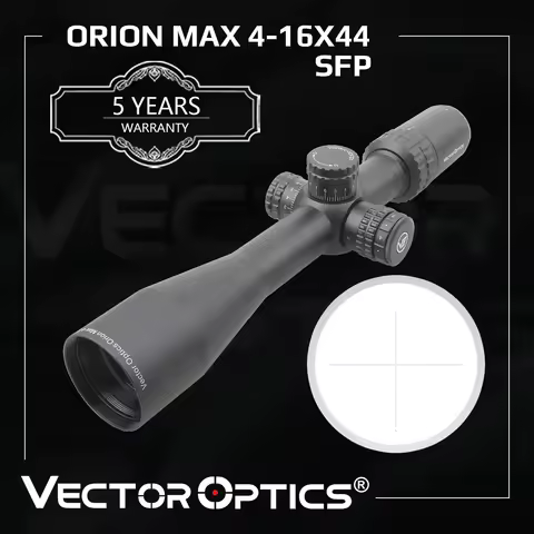 Vector Optics Orion 4-16x44 MAX Riflescope 0.3MOA Center Dot With Illuminated Side Focus Min from 10