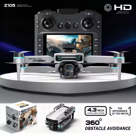 Z105 Drone EIS Stabilization 155g Lightweight 4.3 Big Screen Remote 4K Camera 360 Obstacle Avoidance