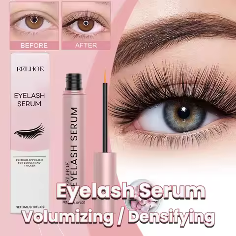 Premium Eyelash Serum and Brow Enhancer Multi-Peptide Lash Serum for Thicker Longer Fuller Lashes Ey