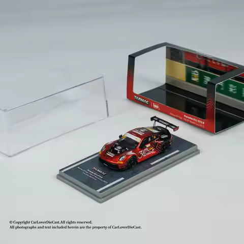 TW 1:64 Porsche 911 GT3 R, Macau GT Cup FIA GT World Cup Beijing Exhibition Alloy die-casting car mo