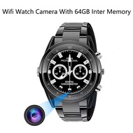 3Tech Mall 1080P ขนาดเล็ก HD Watch กล้อง WIFI 64GB Built-In การ์ดความจำการตรวจจับการเคลื่อนไหวมองเห็นกลางคืนกล้องแอบถ่ายกันน้ำแบบพกพา
