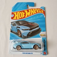 Hot Wheels Ford Mustang GTD Blue Diecast Car Model, Durable Plastic & Metal, Collectible Gift