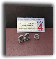 CAT4-R48099 1/48 F-8 Crusader Wheels (Early) Assembled Aircraft Accessories