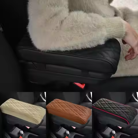 Pu Leather Car Armrest Mat For Mini F55 F56 F57 Center Console Arm Rest Cushion Auto Storage Box Pad