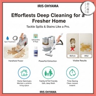 Iris Ohyama RNS-P10-W White Automatic Pump Fabric Rinse Cleaner & Solution Set: Effortlessly Deep Cl