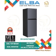 [NUR] ELBA 430L TOP MOUNT FRIDGE / DUAL INVERTER / 5 STAR / ER-Q4357IN(GR)