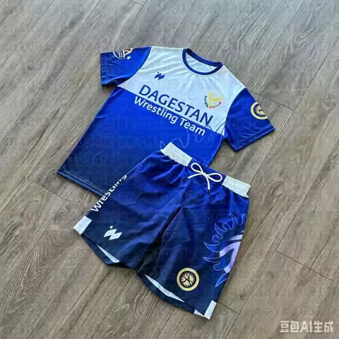 MOTO 2026 Summer New Dagestan Quick-Drying Fighting Suit Kid's Wrestling Training Suit T-shirt Fight