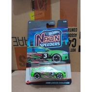 HOTWHEELS SERIES NEON SPEEDERS 2008 MITSUBISHI LANCER EVOLUTION