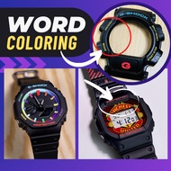 Word Coloring Service Jam G-Shock Watch Part Jam G-Shock Lelaki Accessories Parts Jam Perempuan