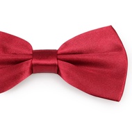 Bow Tie Wedding Male Korean Groom Wedding Groomsmen Men Bow Tie British Burgundy Bow Tie Red Bow Tie
