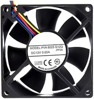 Cooling Fan PVA8025G12Q-PF00 DC12V 0.65A 4PIN New