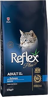 Reflex Plus Adult Dry Cat Food with Salmon, 15kg