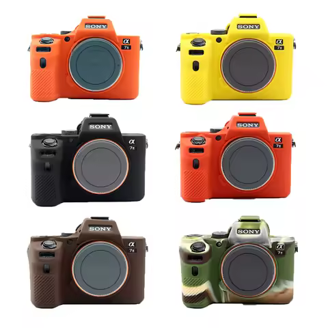 Soft Silicone Camera case for Sony A7 II A7S2 A7S II A7II A7R A9 II A7R III A7 III Rubber Protective