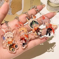 Genshin Impact Alhaitham Tighnari Kaveh Cyno rabbit cute Car Keychains Accessories Cute Bag Pendant 
