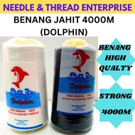 BENANG JAHIT 4000m / BENANG MESIN JAHIT / 4000M BENANG / THREAD 4000M / SEWING THREAD / BENANG DOLPH