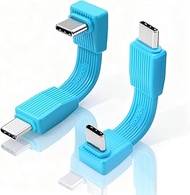 Duttek 80Gbps Short USB C to USB C Cable 2.36inch/6cm, [204W PD Fast Charging /8K@60Hz] 90 Degree US