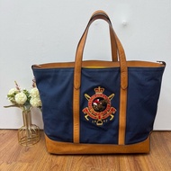 Ralph Lauren polo 學院風托特包 Vintage  中古 二手 手提 大容量